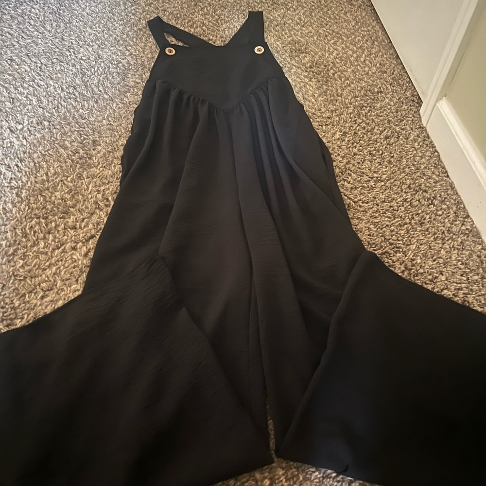 Boutique pants romper with buttons